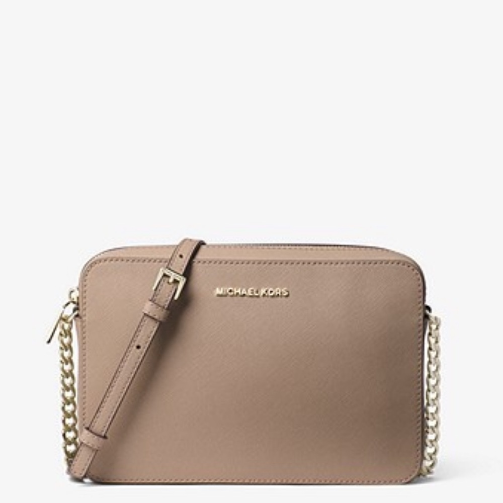 SALE❌Jet Set Large Saffiano Leather Crossbody Bag